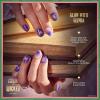 KISS X WICKED: FOR GOOD Press On Nails, ‘Glow With Glinda’, Purple, Short Oval, Waterproof, Chip Proof, Smudge Proof, 28 Fake Nails, Pink Gel Nail Glue (2g), Mini Nail File, & Manicure Stick(Glow With Glinda)