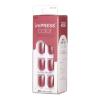 KISS imPRESS Color Press-On Manicure, Gel Nail Kit, PureFit Technology, Short Length, “Peanut Pink”, Polish-Free Solid Color Mani, Includes Prep Pad, Mini File, Cuticle Stick, and 30 Fake Nails