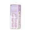 KISS imPRESS Color Press-On Manicure, Gel Nail Kit, PureFit Technology, Short Length, “Picture Purplect”, Polish-Free Solid Color Mani, Includes Prep Pad, Mini File, Cuticle Stick, and 30 Fake Nails