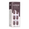 KISS imPRESS Color Press-On Nails Polish-Free Manicure Set, ‘Frosting’, 30 Chip-Proof, Smudge-Proof Fake Nails(Try Gray)