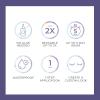KISS imPRESS Falsies Long Lasting Self Adhesive Eyelashes, ‘Demi Edgy’, 5 Day Extended Wear, 24 Natural Volume Lash Clusters (5,6,8,10,12, & 14mm), Precision Non-Stick Applicator(Demi Bold)