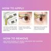 KISS imPRESS Falsies Press On Self Adhesive Eyelashes, 10mm-12mm Glam Volume Press On Lashes, Black, No Glue Needed, Invisible Band, 12 Lash Clusters – Refined(1 pair (Pack of 1))