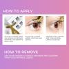 KISS imPRESS Falsies Press On Self Adhesive Eyelashes, 12mm-14mm Glam Volume Press On Lashes, Black, No Glue Needed, Invisible Band, 20 Lash Clusters & Non-Stick Applicator – Spiky(Natural)