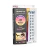 KISS imPRESS Falsies Press On Self Adhesive Eyelashes, 12mm-14mm Glam Volume Press On Lashes, Black, No Glue Needed, Invisible Band, 20 Lash Clusters & Non-Stick Applicator – Spiky(Natural)