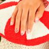 KISS imPRESS Holiday Press On Nails, ‘Be Merry’, Pink, Short Oval, 3D Effect, Improved Super Hold Adhesive, 30 Fake Nails, Prep Pad, Mini Nail File, & Manicure Stick(Be Merry)