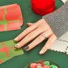 KISS imPRESS Holiday Press On Nails, ‘Be Merry’, Pink, Short Oval, 3D Effect, Improved Super Hold Adhesive, 30 Fake Nails, Prep Pad, Mini Nail File, & Manicure Stick(My Only Wish)
