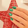 KISS imPRESS Holiday Press On Nails, ‘Be Merry’, Pink, Short Oval, 3D Effect, Improved Super Hold Adhesive, 30 Fake Nails, Prep Pad, Mini Nail File, & Manicure Stick(Please Santa)
