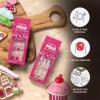 KISS imPRESS Mini Holiday Press On Nails for Kids, ‘Cozy’, Red, Child Size, Squoval Shaped, Mess-Free, Mom Approved, Non-Toxic, Breakaway Application Tabs, Nail File, 20 Fake Nails(Snow Angel)