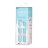 KISS imPRESS No Glue Mani Press On Nails, , ‘Baby why so Blue’, Blue, Short Size, Squoval Shape, Includes 30 Nails, Prep Pad, Instructions Sheet, 1 Manicure Stick, 1 Mini File(Mint To Be)