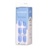 KISS imPRESS No Glue Mani Press On Nails, , ‘Baby why so Blue’, Blue, Short Size, Squoval Shape, Includes 30 Nails, Prep Pad, Instructions Sheet, 1 Manicure Stick, 1 Mini File(Baby Why So Blue)