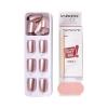 KISS imPRESS No Glue Mani Press On Nails, Color, ‘Champagne Pink’, Pink, Short Size, Squoval Shape, Includes 30 Nails, Prep Pad, Instructions Sheet, 1 Manicure Stick, 1 Mini File
