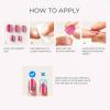KISS imPRESS No Glue Mani Press On Nails, Color FX, ‘After Hours’, Medium Green, Short Size, Squoval Shape, Includes 30 Nails, Prep Pad, Instructions Sheet, 1 Manicure Stick, 1 Mini File(Reconnect)