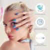 KISS imPRESS No Glue Mani Press On Nails, Color FX, ‘Satellite’, Light Pink, Short Size, Squoval Shape, Includes 30 Nails, Prep Pad, Instructions Sheet, 1 Manicure Stick, 1 Mini File(Floating)
