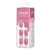KISS imPRESS No Glue Mani Press On Nails, Color, ‘Try Gray’, Gray, Short Size, Squoval Shape, Includes 30 Nails, Prep Pad, Instructions Sheet, 1 Manicure Stick, 1 Mini File(Petal Pink)