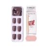 KISS imPRESS No Glue Mani Press On Nails, Color, ‘Try Gray’, Gray, Short Size, Squoval Shape, Includes 30 Nails, Prep Pad, Instructions Sheet, 1 Manicure Stick, 1 Mini File(Try Gray)