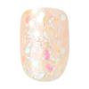 KISS imPRESS No Glue Mani Press On Nails, Design, ‘Eternity’, Medium Blue, Short Size, Squoval Shape, Includes 30 Nails, Prep Pad, Instructions Sheet, 1 Manicure Stick, 1 Mini File(Pink and silver)