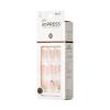 KISS imPRESS No Glue Mani Press On Nails, Design, ‘Eternity’, Medium Blue, Short Size, Squoval Shape, Includes 30 Nails, Prep Pad, Instructions Sheet, 1 Manicure Stick, 1 Mini File(French)