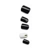 KISS imPRESS No Glue Mani Press On Nails, Design, ‘Eternity’, Medium Blue, Short Size, Squoval Shape, Includes 30 Nails, Prep Pad, Instructions Sheet, 1 Manicure Stick, 1 Mini File(Black and White)