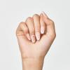 KISS imPRESS No Glue Mani Press On Nails, Design, ‘On My Mind’, White, Medium Size, Almond Shape, Includes 30 Nails, Prep Pad, Instructions Sheet, 1 Manicure Stick, 1 Mini File(French)