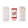 KISS imPRESS No Glue Mani Press On Nails, Design, ‘On My Mind’, White, Medium Size, Almond Shape, Includes 30 Nails, Prep Pad, Instructions Sheet, 1 Manicure Stick, 1 Mini File(Beige and White)