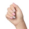KISS imPRESS No Glue Mani Press On Nails, Design, ‘One Chance’, Pink, Short Size, Squoval Shape, Includes 30 Nails, Prep Pad, Instructions Sheet, 1 Manicure Stick, 1 Mini File(One Chance)