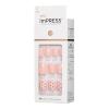 KISS imPRESS No Glue Mani Press On Nails, Design, ‘Petite Secrets’, Pink, Petite Size, Squoval Shape, Includes 30 Nails, Prep Pad, Instructions Sheet, 1 Manicure Stick, 1 Mini File(Pink)