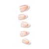 KISS imPRESS No Glue Mani Press On Nails, French, ‘Ditto’, Light Neutral + Pink Tip French, Short Size, Oval Shape, Includes 30 Nails, Prep Pad, Instructions Sheet, 1 Manicure Stick, 1 Mini File(Fearless)