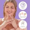 KISS imPRESS No Glue Mani Press On Nails, French, ‘Heroic’, Light Neutral + White Tip French, Short Size, Squoval Shape, Includes 30 Nails, Prep Pad, Instructions Sheet, 1 Manicure Stick, 1 Mini File(Genuine)