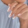 KISS imPRESS No Glue Mani Press On Nails, French, ‘Illusion’, Dark Neutral + Black Tip French, Medium Size, Almond Shape, Includes 30 Nails, Prep Pad, Instructions Sheet, 1 Manicure Stick, 1 Mini File(Light Neutral + White Tip French(Coffin Shape))