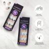 KISS imPRESS No Glue Mani Press On Nails, Premium, ‘Best Life’, Blue, Medium Size, Almond Shape, Includes 30 Nails, Prep Pad, Instructions Sheet, 1 Manicure Stick, 1 Mini File(Portal)