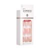 KISS imPRESS No Glue Mani Press-On Nails, Design, ‘Dream It Up’, Light Pink, Short Size, Wider Squoval Shape, Includes 30 Nails, Prep Pad, Instructions Sheet, 1 Manicure Stick, 1 Mini File(Pink)