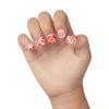 KISS imPRESS No Glue Mani Press-On Nails, Design, ‘Playground’, Medium Red, Kids Size, Squoval Shape, Includes 20 Nails, Prep Pad, Instructions Sheet, 1 Manicure Stick, 1 Mini File