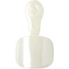 KISS imPRESS No Glue Pedi Press-On Toenails, White Nails with Pearl, Squoval Shape, Includes 24 Nails, Prep Pad, 1 Manicure Stick, 1 Mini File