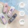 KISS imPRESS Pedicure Press On Toenails, ‘Angel Vibes’, White, Short Squoval, Pedicure Nail Kit Includes 24 Press On Toenails, Prep Pad, Mini Nail File, & Pedicure Stick(Short)