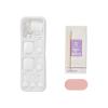 KISS imPRESS Pedicure Press On Toenails, ‘Angel Vibes’, White, Short Squoval, Pedicure Nail Kit Includes 24 Press On Toenails, Prep Pad, Mini Nail File, & Pedicure Stick(Short (Pack of 2))