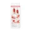 KISS imPRESS Press-On Manicure Fake Nails – Adore You, Short, Square, Red, Easy Press On, Chip Proof, Smudge Proof, Waterproof, No Dry Time, Comfortable & Secure, Super Hold Adhesive | 30 Count