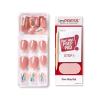 KISS imPRESS Press-On Manicure, Nail Kit, PureFit Technology, Short Press-On Nails, Square, ‘Flawless’, Includes Prep Pad, Mini Nail File, Cuticle Stick, and 30 Fake Nails Purple and Silver(Miracle)
