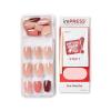 KISS imPRESS Press-On Manicure, Nail Kit, PureFit Technology, Short Press-On Nails, Square, ‘Flawless’, Includes Prep Pad, Mini Nail File, Cuticle Stick, and 30 Fake Nails Purple and Silver(Before Sunset)