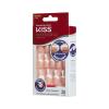 Kiss Everlasting French Nail Manicure, Chip-Free, Flexi-Fit Technology, Real Short, “String of Pearls”, Nail Kit with Pink Nail Glue (Net Wt. 2g / 0.07oz), Mini File, Manicure Stick, and 28 Fake Nails(28 Count (Pack of 4))