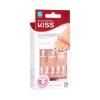 Kiss Everlasting French Nail Manicure, Chip-Free, Flexi-Fit Technology, Real Short, “String of Pearls”, Nail Kit with Pink Nail Glue (Net Wt. 2g / 0.07oz), Mini File, Manicure Stick, and 28 Fake Nails(27 Piece Set)