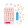 Kiss Everlasting French Nail Manicure, Chip-Free, Flexi-Fit Technology, Real Short, “String of Pearls”, Nail Kit with Pink Nail Glue (Net Wt. 2g / 0.07oz), Mini File, Manicure Stick, and 28 Fake Nails(24 Count (Pack of 1))