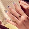 WICKED X KISS Press On Nails Almond, ‘Shiz Chemistry Club’, Blue, Medium, Waterproof, Chip Proof, Smudge Proof, 28 Fake Nails, Pink Gel Nail Glue (2g), Mini Nail File, & Manicure Stick(Don’t Hide your Magic)