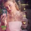 WICKED X KISS Press On Nails, ‘Bloom in Land’, Pink, Medium Oval, Waterproof, Chip Proof, Smudge Proof, 28 Fake Nails, Pink Gel Nail Glue (2g), Mini Nail File, & Manicure Stick(Glamorous Gal)