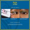 WICKED X imPRESS Press On Self Adhesive Eyelashes, ‘Welcome to OZ’, 8mm-10mm Natural Volume Press On Lashes, Pink Glitter, No Glue Needed, 12 Lash Clusters & Non-Stick Mini Applicator(Fantabulous!)