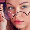 WICKED X imPRESS Press On Self Adhesive Eyelashes, ‘Welcome to OZ’, 8mm-10mm Natural Volume Press On Lashes, Pink Glitter, No Glue Needed, 12 Lash Clusters & Non-Stick Mini Applicator(Ozspresso)