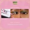 WICKED X imPRESS Press On Self Adhesive Eyelashes, ‘Wickedly Beautiful’, 12 Lash Clusters, 8mm-10mm, Natural Volume, Green Glitter, Pink & Green Mini Applicator(8mm-10mm (Pack of 2))