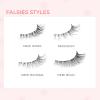 imPRESS | The Summer I Turned Pretty Long Lasting Self Adhesive Eyelashes, ‘Demi Bold’, 24 Medium Volume Press On Lash Clusters, 5mm-14mm, Non-Stick Applicator, Bonus Stickers, Reusable Case(Demi Wispy)