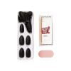 imPRESS Color Press-On Nails, Halloween, No Glue Needed, Black, Medium Coffin, 33 Ct.(Terror-iffic)