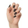 imPRESS Color Press-On Nails, Halloween, No Glue Needed, Black, Medium Coffin, 33 Ct.(Terror-iffic)