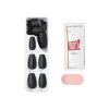 imPRESS Color Press-On Nails, Halloween, No Glue Needed, Black, Medium Coffin, 33 Ct.(Thriller Night)